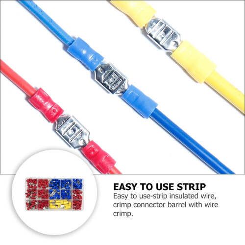 280pcs Cold Pressed Terminal Connector Insulating Quick Splice Wire Connectors 1