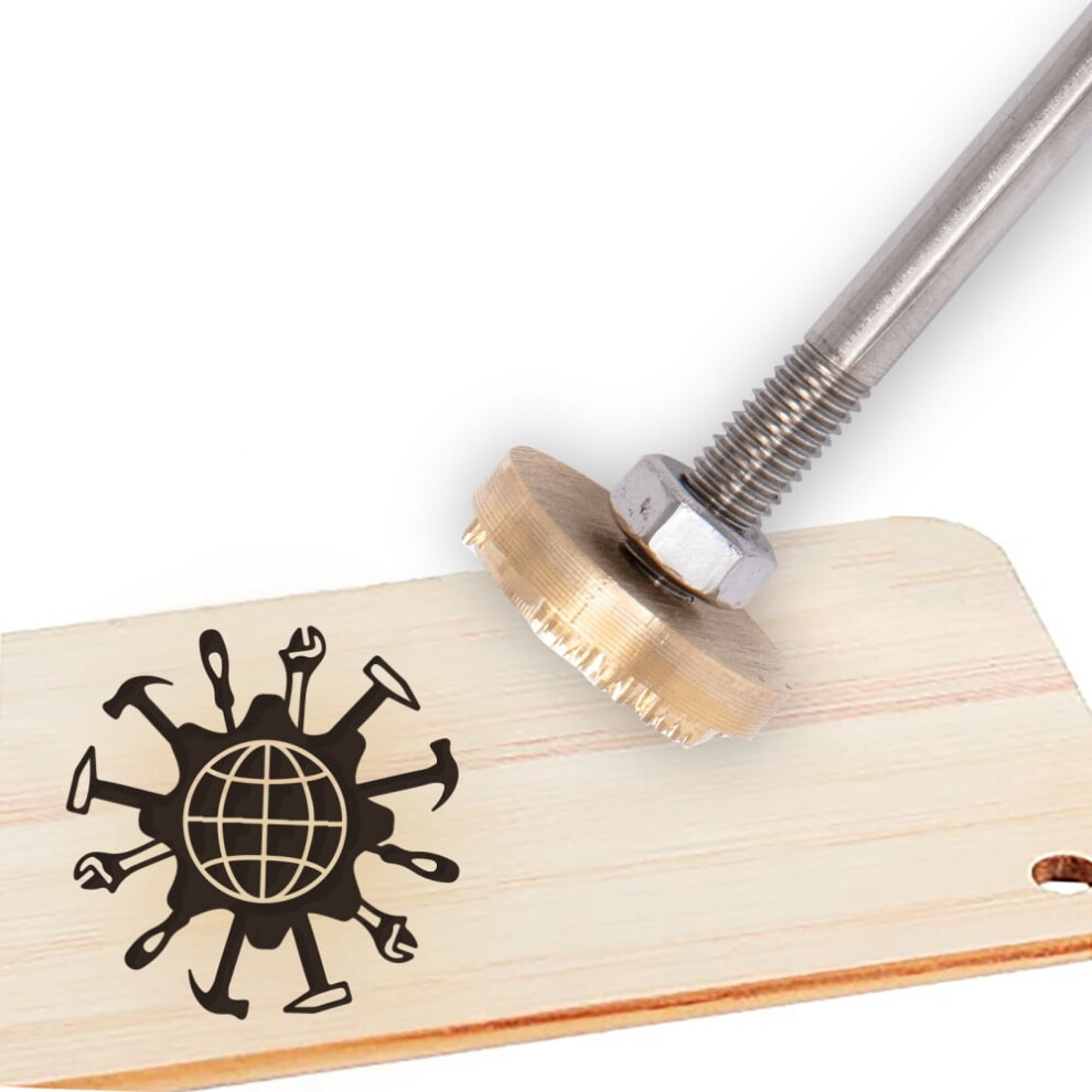1Set Stamping Embossing Soldering Iron With Stamp For Cake/Wood Other Pattern 30Mm 9389440448230
