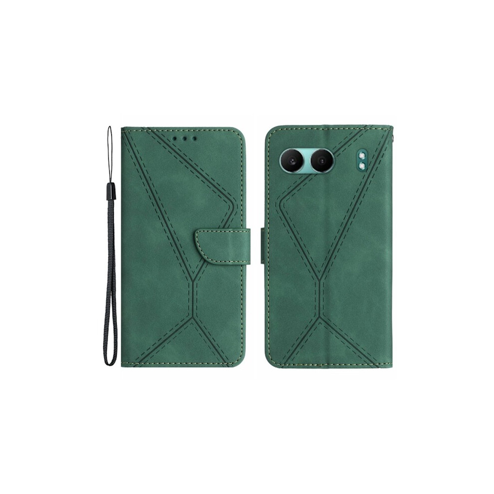 Skalo Compatible With Oneplus Nord 4 Embossed Pu Leather Wallet Case - Green 9389440448070
