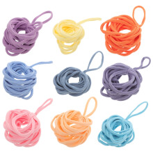 180 Pcs Elastic Braided Rope Booster Pack to Weave Weaving Loom Pot Holders Coasters Craft Loops Refill Child