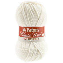 Spinrite Patons Classic Wool Yarn Winter White 1 Pack of 1 Skein
