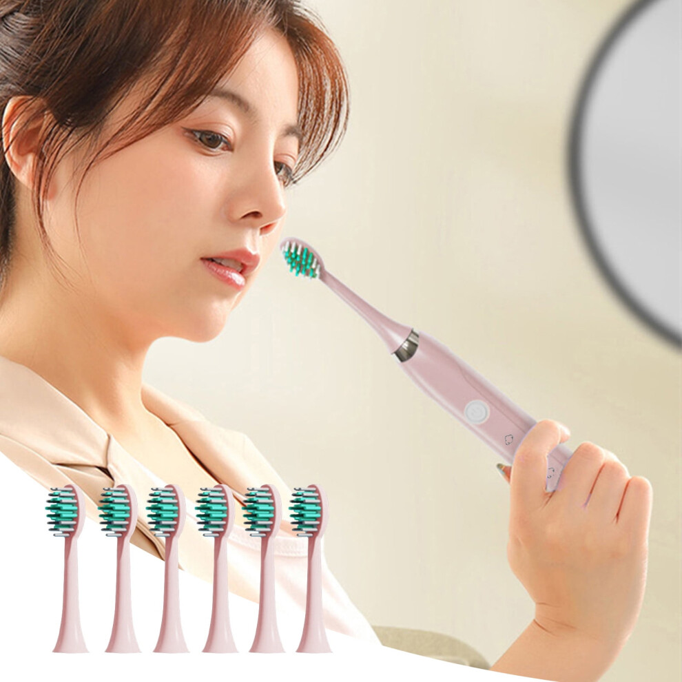 ZKCCNUK USB Charging Electric Toothbrush with 6 Heads, Smart 5-Speed Timer, IPX7 Waterproof - Compatible with Replacement Heads