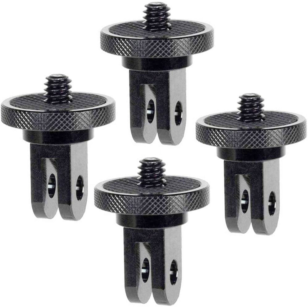 4 Pcs Aluminum Camera Tripod Adapter 1/4-20 Conversion Adapter Mount Compatible With Gopro Action Cameras 9389440491618