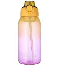 Witspace 32 oz 1L Water Bottle, BPA-Free Frosted Plastic, Reusable with Time Markings for Fitness, Gym, Camping - Compatible with WITSAPCE