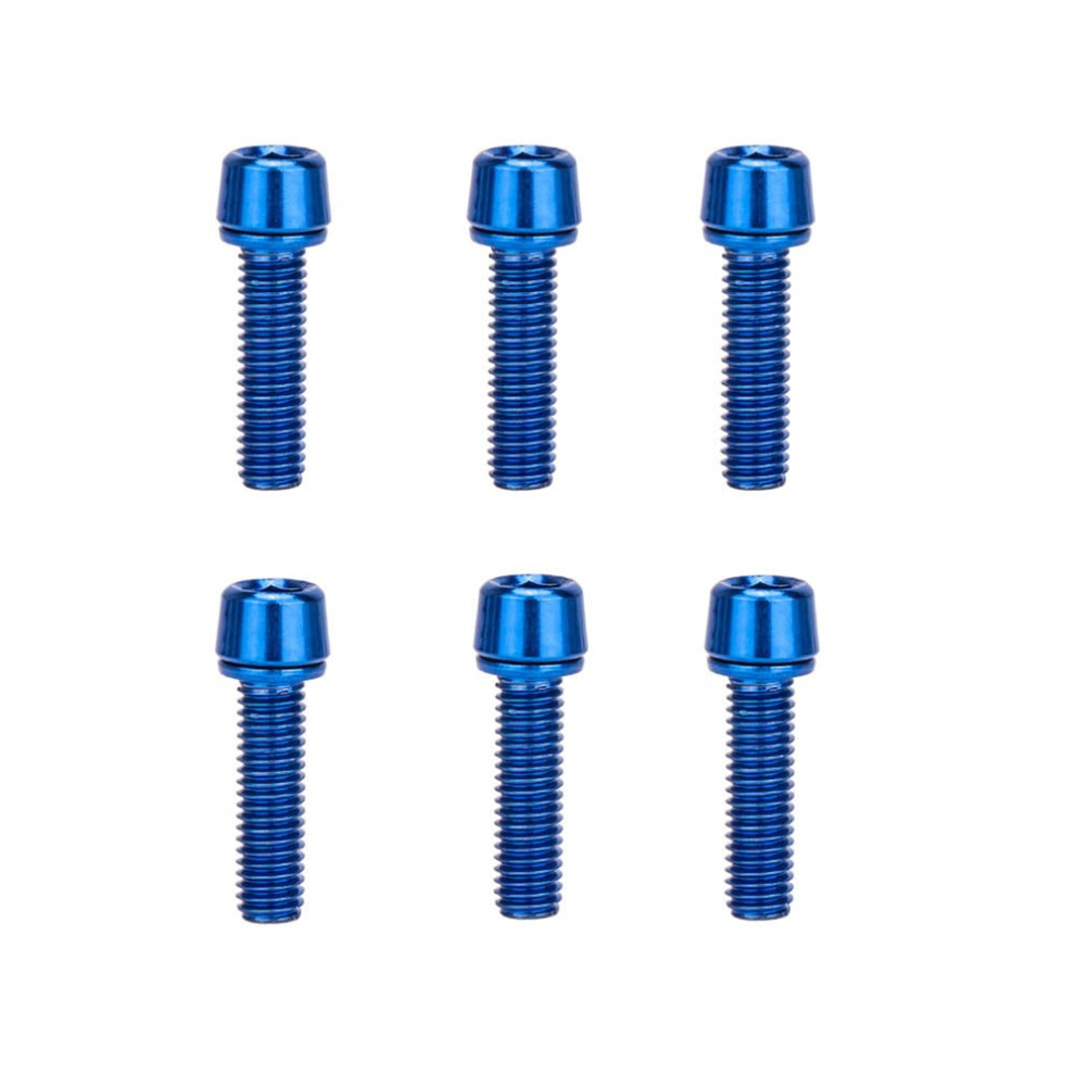 Bike Handlebar Stem Bolts M5*18Mm Purple Quantity 6Pcs M5 Bolts Bicycle 9389440493322