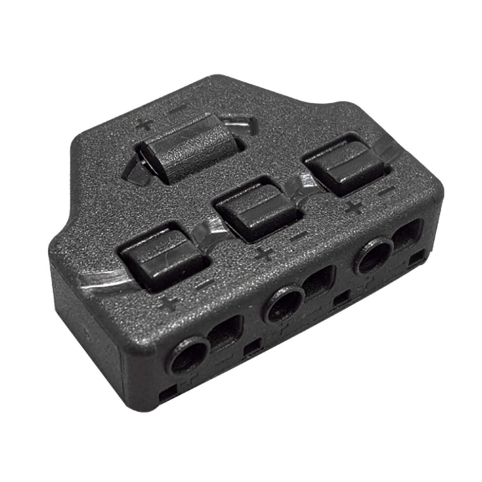 Mojoyce 3 Ports Wire Connector Distribution Led Terminal Block Cable Splitter (A) 9389440493230