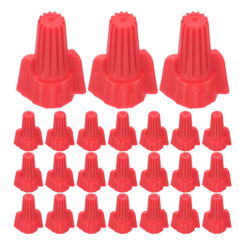100 Pcs Kit Electric Wire Connector Wire Terminals Wire Terminal Connectors Crimping Cap Electric Wire Terminals Red Pp 9389440493247