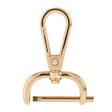 Swivel Lobster Clasps Bag Handbag Clasps Detachable Clips, PU Leather Accessory Swivel Snap Hooks for DIY Carfts Shoulder Straps Belt 25mm Gold
