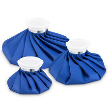 Reusable Ice Packs for Injuries, Hot & Cold Therapy Pain Relief with Cover, No-Leak Elastic Breathable Bag, Blue 6"+9"+11"