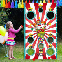 Sack toss game for children and adults in activities