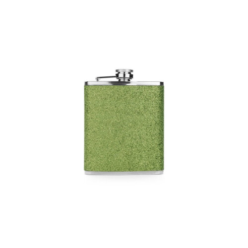 Green Glitter 7oz Stainless Steel Hip Flask