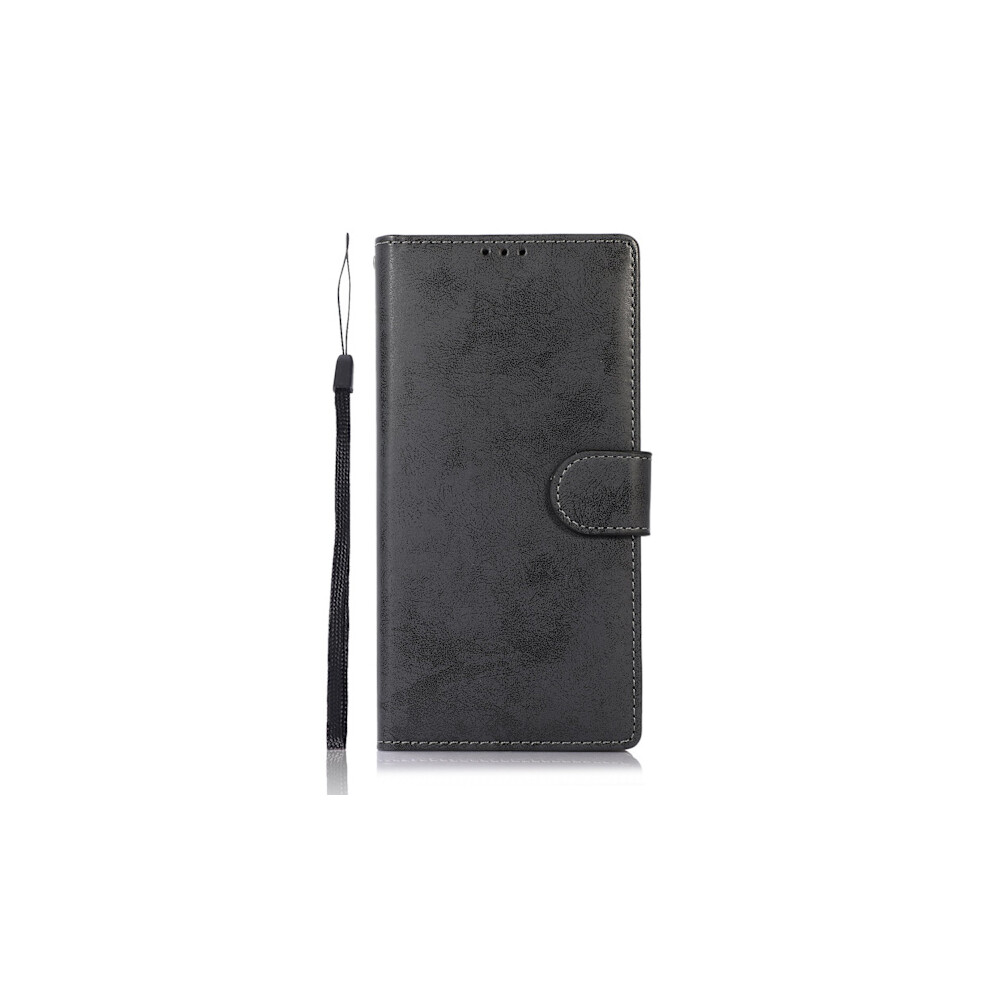 Compatible With Samsung Galaxy S22 Ultra - Practical Leman Wallet Case Black 9389440529090