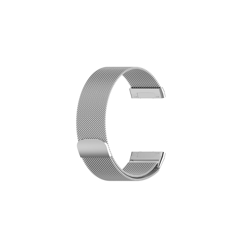 Milanese Loop Metal Bracelet Compatible With Fitbit Versa 3/Compatible With Fitbit Sense - Silver 9389440529472