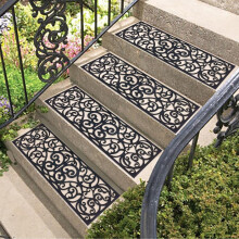 Clearance! Zainafacai Outdoor Rug Stair Mat, Pattern Hollow Design, Modern Simple Anti-Slip Rubber Mat, Household Essentials