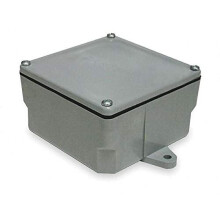 Electrical Box, PVC, 6-3/4" x 6-3/4" x 4-1/8", 3 Gang