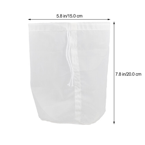 Nut Milk Drawstring Bag Reusable Milk Bag Food Strainer Mesh Brew Coffee Filter 1