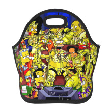 The Simpsons Lunch Bags Thermal Insulated Lunch Tote Bag Reusable Washable Neoprene Picnic Bag For Women Men，One Size，11.4x11x5.5 Inch