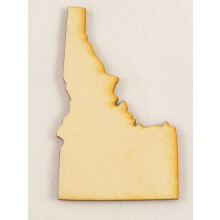 Idaho State Cutout Size:Medium 7.25" x 12" 1 Pc Thickness:1/8" Baltic Birch Plywood