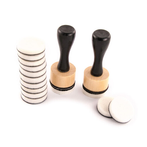 Shinycome Mini Ink Mixing Tools Set Round Foam Refills Handle Kit Accessory Supplies
