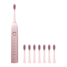 Yonrjhukm Electric Toothbrush with 8 Heads, 6 Modes, IPX7 Waterproof, Fast Charging & Long Battery Life – Compatible with replacement heads