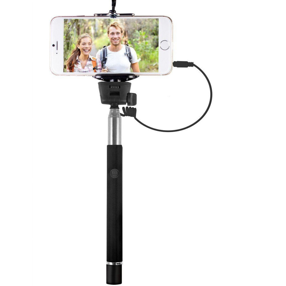 Vivitar Infinite For Android Smartphones Selfie Stick Built-In Shutter Release - Galaxy Alpha - Black 9389440616776