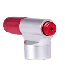 Leifggao Mini Dual Head CO2 Tire Pump Mouth Road Bikes Air Inflator Head Motorbike Tyre Pump (Red)