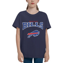Bills Kids Short Sleeve Shirt for Boys and Girls Sports Football Team Logo for Baseball Fans Gifts