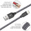 2-Pack 2 meter Lightning compatible with iPhone Charging Cable Black 3