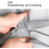Fireproof Window Screen Replacement Mesh Roll, Cuttable Mosquito Net for Windows and Doors, Black 130x100cm 4