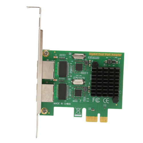 Προσαρμογέας δικτύου Pcie υψηλής ταχύτητας με δύο θύρες Gigabit Ethernet βασισμένο σε 1
