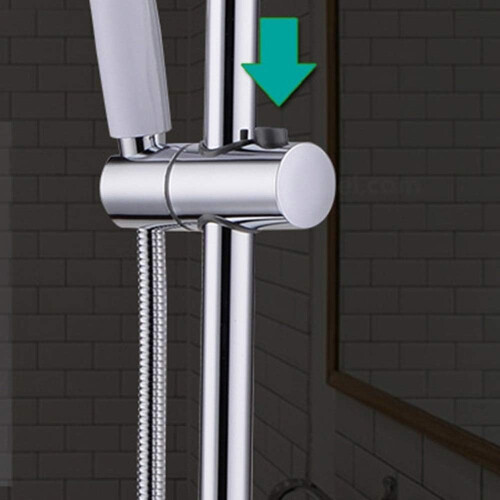 Adjustable ABS Shower Head Holder for 22mm Rail, Sturdy Bathroom Slider Bracket 1