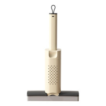 Mini Mop with Sponge for Kitchen and Bathroom, Hands Cleaning, Compact MultiSurface Use, Milky White