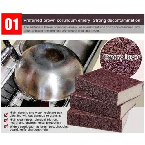 Extra Coarse Sanding Sponge Block 10 Pack for Heavy Material Removal and Paint Stripping 1