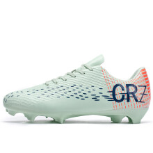 (7007 long nails light green, 43) Professional Futsal Shoes High Top IC Indoor Soccer Sneakers Anti-Slip Wear-Resistant Flat Sole Training Shoes