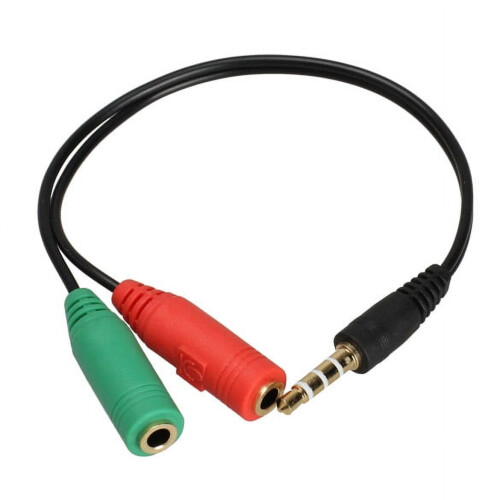 Cable extensor de audio estéreo Jixopn de 3,5 mm macho a 2 hembras para auriculares