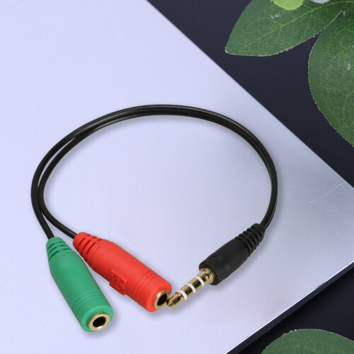 Cable extensor de audio estéreo Jixopn de 3,5 mm macho a 2 hembras para auriculares 1