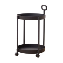 Home Coffee Table Movable Shelf Sofa Side Table Cart Bedside Shelf With Wheels Shelf