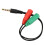 Cable extensor de audio estéreo Jixopn de 3,5 mm macho a 2 hembras para auriculares 5