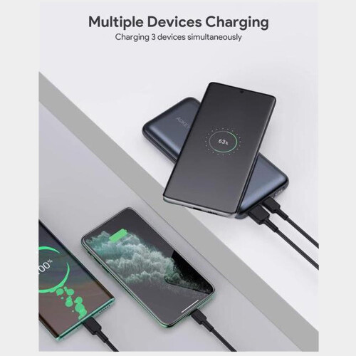Φορτιστής USB C 20000mAh PD3.0 με πτυσσόμενη βάση γρήγορης φόρτισης 3.0, εξωτερική μπαταρία 1
