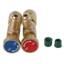 Adapter voor het vullen van airconditioningkoelmiddel met R22/R410A 1/4" veiligheidsventiel