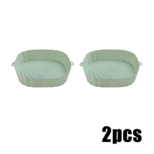 1/2/3x Vassoio in silicone per friggitrice ad aria, forno, pizza, pollo fritto, cestello in silicone per friggitrice ad aria, accessori