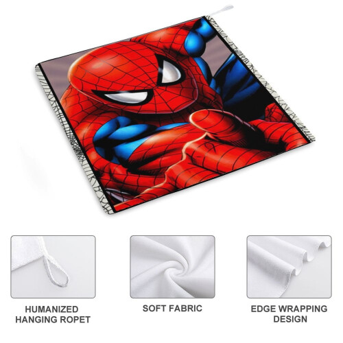 Χειροπετσέτες Spider-Man για το μπάνιο, Βαμβακερές πετσέτες προσώπου απαλές 2
