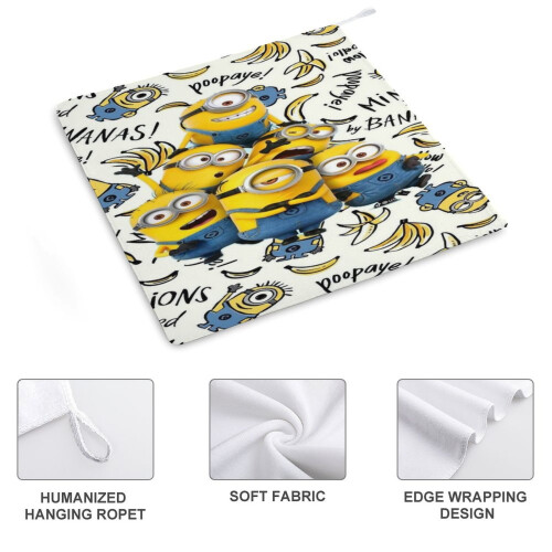 Χειροπετσέτες Minions για το μπάνιο, Βαμβακερές πετσέτες προσώπου απαλές 2