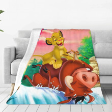 Løvenes Konge-teppe for menn og kvinner, supermykt og luftig pledd, koselig og varmt reiseteppe til sovesofa, gave til alle årstider 200 x 150 cm