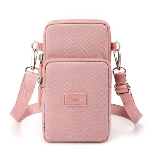 Schoudertas, telefoontasje, roze 2