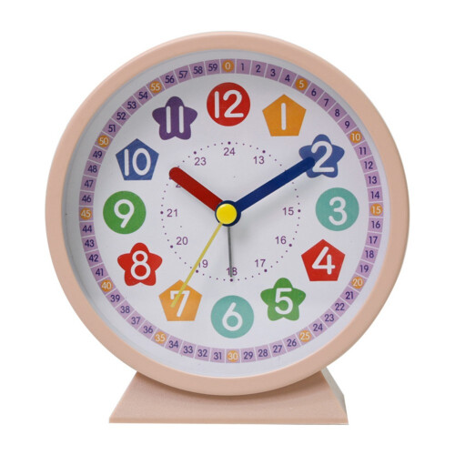 Despertador infantil de 4,5 polegadas, relógio educativo analógico colorido para crianças. 2