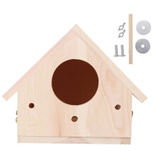 Delaman Bird House, Venkovní Inovativní dřevěný Bird House Hnízdění pro ptáky Klec Adorno Decoración de jardín pro Jardines al Aire Libre