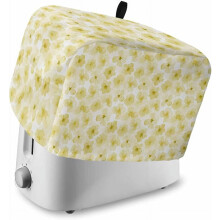 Nautical Ocean Toaster Cover2Slice, Coastal Muslingeskal Søstjerne Koral Design med Lommer, Støvtæt til Køkkenapparater12x7.5x8in