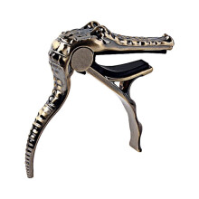 Hemoton Alligator Shape Capo Guitar Picks Tune Clamp Key Trigger Capo Clip-on Tuner for Acoustic Electric Guitar Ukulele Banjo Mandolin K75