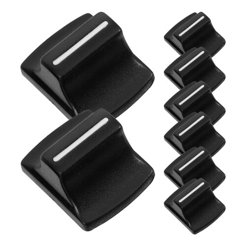 Potentiometer Cap 8 Pcs Console Mixer Slider Fader Knobs Replacement Keycaps Mixing Slip Cover Plastic